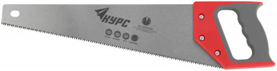 Ножовка по дереву, средний каленый зуб 7 ТPI, 2D заточка, пластиковая прорезиненная ручка 400 мм ( 40316 )