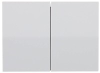 Выключатель СВЕТОЗАР "ЭФФЕКТ" двухклавишный, без вставки и рамки, цвет белый, 10A/~250B,  ( SV-54434-W )