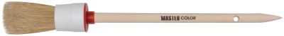 Круглая кисть, натур. щетина, 55% топс, деревянная ручка, O25 мм ( 30-0401 )