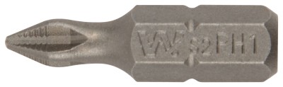 Биты WP, сталь S2, с насечкой, Профи, 25 мм PH1, 20 шт. ( 57561 )