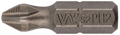 Биты WP, сталь S2, с насечкой, Профи, 25 мм PH2, 20 шт. ( 57562 )