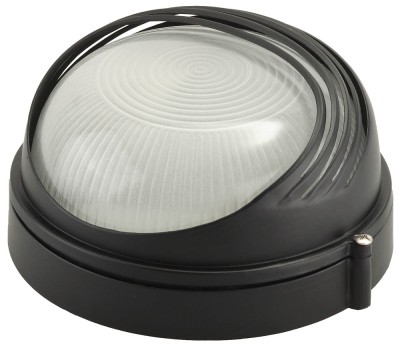 Светильник уличный СВЕТОЗАР влагозащищенный с верхним декоративным кожухом, цвет черный, 60Вт ,  ( SV-57271-B )
