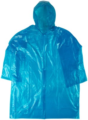 Плащ дождевик усиленный синий, полиэтилен, размер XXXL ( 12155М )