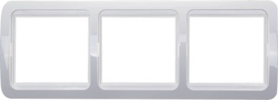 Панель СВЕТОЗАР "ГАММА" тройная горизонтальная, цвет белый,  ( SV-54148-W )