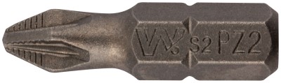 Биты WP, сталь S2, с насечкой, Профи, 25 мм PZ2, 20 шт. ( 57582 )