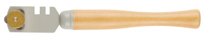 Стеклорез STAYER "MASTER", деревянная ручка, 3 ролика,  ( 33613_z01 )