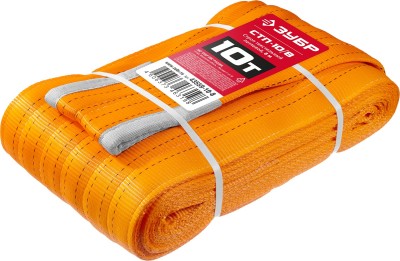 ЗУБР СТП-10/8 текстильный петлевой строп, оранжевый, г/п 10 т, длина 8 м ( 43559-10-8 )
