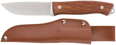 Нож туриста, нерж.сталь, деревянная ручка, лезвие 105 мм ( 10730 )