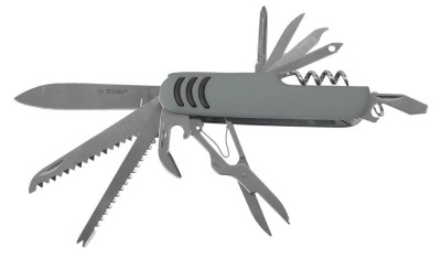 Нож ЗУБР "МАСТЕР" складной многофункциональный, "12 в 1", обрезиненная рукоятка,  ( 47780 )