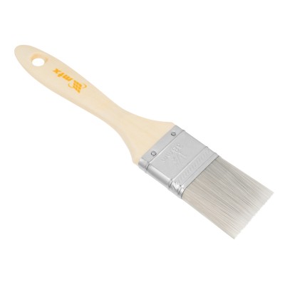Кисть плоская для лаков "Евро" 1.5", искусственная щетина, деревянная ручка MTX