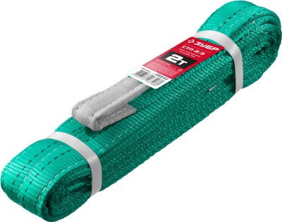 ЗУБР СТП-2/3 текстильный петлевой строп, зеленый, г/п 2 т, длина 3 м ( 43552-2-3 )