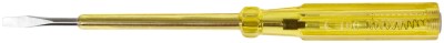 Отвертка индикаторная, желтая ручка 100 - 500 В, 190 мм ( 56502 )