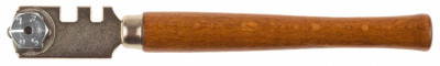 Стеклорез STAYER "PROFI" роликовый, 6 режущих элементов, с деревянной ручкой  ,  ( 3365_z01 )