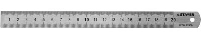 Линейка STAYER "PROFI" нержавеющая, двухсторонняя гравированная шкала, 0,2м,  ( 3427-020_z01 )