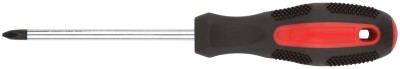 Отвертка "Мастер", CrV сталь, прорезиненная ручка 6х100 мм РН2 ( 53777 )