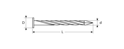 Гвозди винтовые оцинкованные, 70 х 3.1 мм, 18 шт, ЗУБР,  ( 4-305276-31-070 )