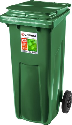 GRINDA МК-120  мусорный контейнер с колёсами, 120 л ( 3840-12 )