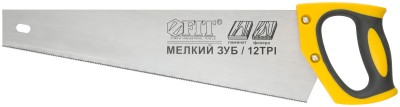 Ножовка по ламинату, мелкий каленый зуб 12 ТPI (шаг 2 мм), заточка, пласт.прорезиненная ручка 400 мм ( 40479 )