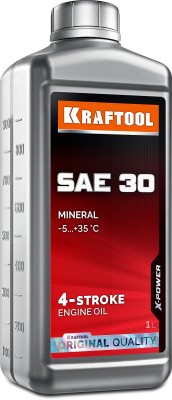 KRAFTOOL SAE 30, 1 л, минеральное масло для 4-тактных двигателей (41512-1)
