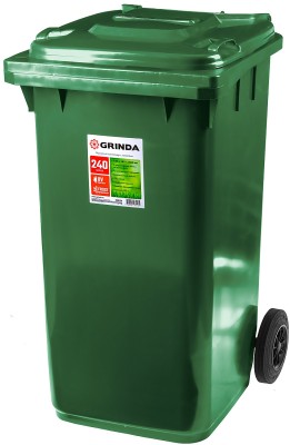 GRINDA МК-240  мусорный контейнер с колёсами, 240 л ( 3840-24 )