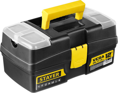 Ящик для инструмента "VEGA-12" пластиковый, STAYER,  ( 38105-13_z03 )