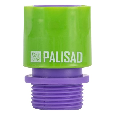 Соединитель пластмассовый, быстросъемный, внешняя резьба 3/4 Palisad, ( 66175 )