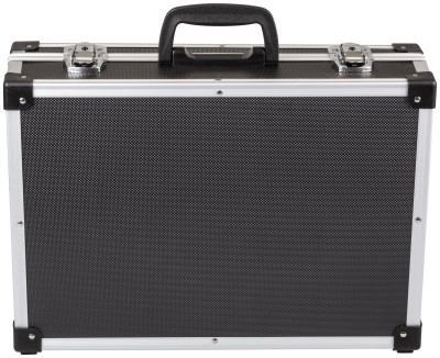 Ящик для инструмента пластиковый усиленный алюминием 430 x 310 x 130 мм, черный ( 65633 )