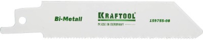 Полотно KRAFTOOL "INDUSTRIE QUALITAT", S522EF, для эл/ножовки, Bi-Metall, по металлу, шаг 1,4мм, 80мм,  ( 159755-08 )