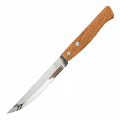 Нож универсальный малый 210 мм, лезвие 115 мм, деревянная рукоятка// Hausman ( 79156 )
