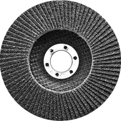 Круг лепестковый торцевой, конический, Р 40,115 х 22,2 мм Сибртех, ( 74077 )