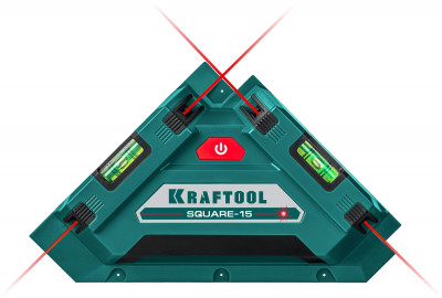 KRAFTOOL SQUARE-15 лазерный угольник для кафеля ( 34705 )