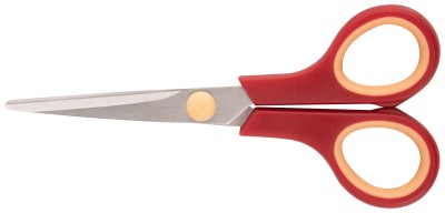 Ножницы бытовые нержавеющие, прорезиненные ручки, толщина лезвия 1,4 мм, 135 мм ( 67328 )