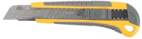 Нож STAYER "MASTER" с выдвижным сегмент. лезвием, пластмассовый, 18мм,  ( 0916 )