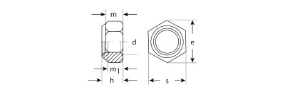 Гайка DIN 985 с нейлоновым кольцом, M12, 5 кг, кл. пр. 6, оцинкованная, ЗУБР,  ( 303580-12 )
