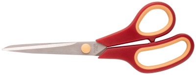 Ножницы бытовые нержавеющие, прорезиненные ручки, толщина лезвия 2,0 мм, 215 мм ( 67330 )