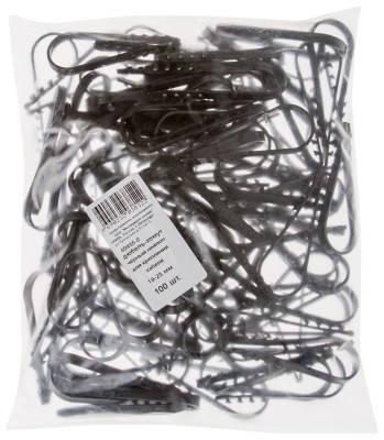 Дюбель-хомут для крепления кабеля 19-25 мм черный, 100 шт (фасовка) ( 60455-0 )