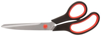 Ножницы бытовые нержавеющие, прорезиненные ручки, толщина лезвия 2,0 мм, 250 мм ( 67379 )
