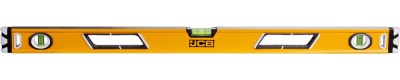 Уровень JCB коробчатый, магнитный, 2 фрезерованные базовые поверхности, 3 ампулы, крашенный, с ручками, 0,5мм/м, 90см  ,  ( JBL004 )