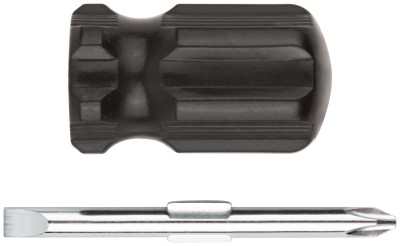 Отвертка с переставным жалом "коротыш", CrV сталь, черная пластиковая ручка 6x40 мм PH2/SL6 ( 56207 )
