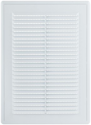 Вентиляционная решетка, пластиковая, 170 х 240 мм, съемная с сеткой ( 75042 )