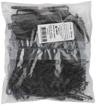 Дюбель-хомут для крепления кабеля 5-10 мм черный, 100 шт (фасовка) ( 60453-0 )