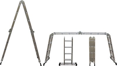 Лестница-трансформер алюминиевая, 4 секции х 3 ступени, вес 10,4 кг