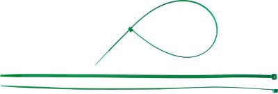 Кабельные стяжки зеленые КС-З1, 4.8 x 400 мм, 100 шт, нейлоновые, ЗУБР Профессионал,  ( 309060-48-400 )