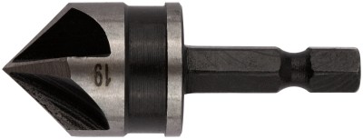 Зенкер конический, легированная сталь, хвостовик под биту, 19 мм ( 36447 )