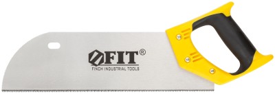 Ножовка по фанере с запилом, черно-желтая ручка, 350 мм, 12 TPI ( 41284 )