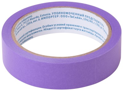 Лента малярная фиолетовая, для деликатных поверхностей, 25 мм x 25 м ( 30-6512 )