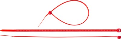 Кабельные стяжки красные КС-К1, 3.6 x 200 мм, 100 шт, нейлоновые, ЗУБР Профессионал,  ( 309040-36-200 )