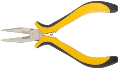 Тонконосы "мини" Профи, никелированное покрытие, черно-желтые мягкие ручки 125 мм ( 51633 )