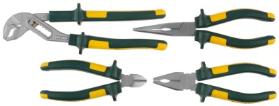 Набор губцевых инструментов KRAFTOOL"KRAFT-MAX",Cr-Mo,маслобензост двухкомп рукоятки,повыш износост,4предм,  ( 22011-H4 )