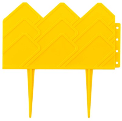 Бордюр декоративный GRINDA для клумб, 14х310см, желтый  ,  ( 422221-Y )